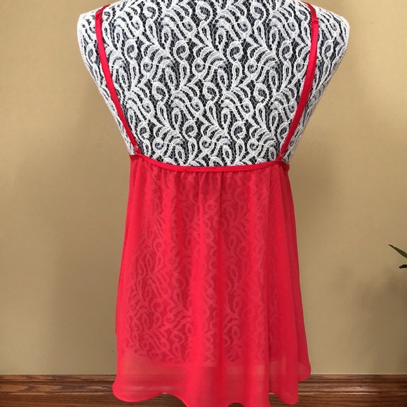 Victoria's Secret Chantilly Babydoll Lace mesh top - Picture 3 of 7